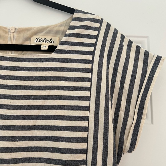 Listicle Striped Babydoll Dress - Picture 3 of 8